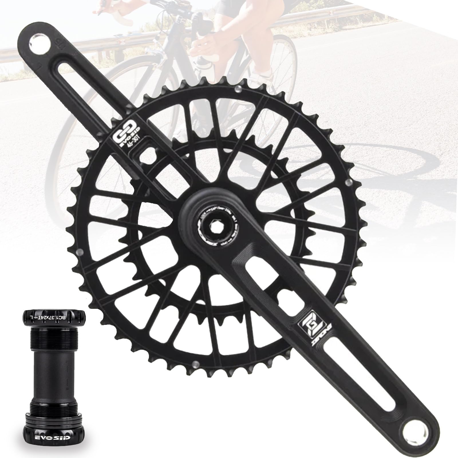 Amazon.co.jp: ロードバイククランクセット 46-30T/48-32T GXPダブル